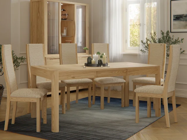 DINING TABLE EXTENDING 4-8
