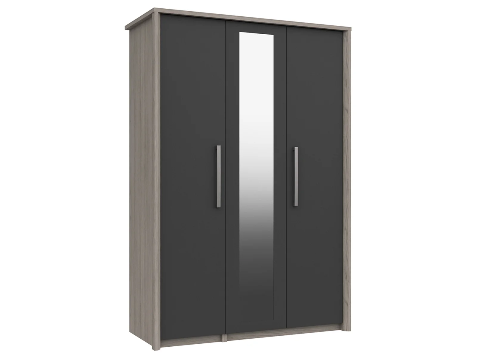 3 door store wardrobe with mirror