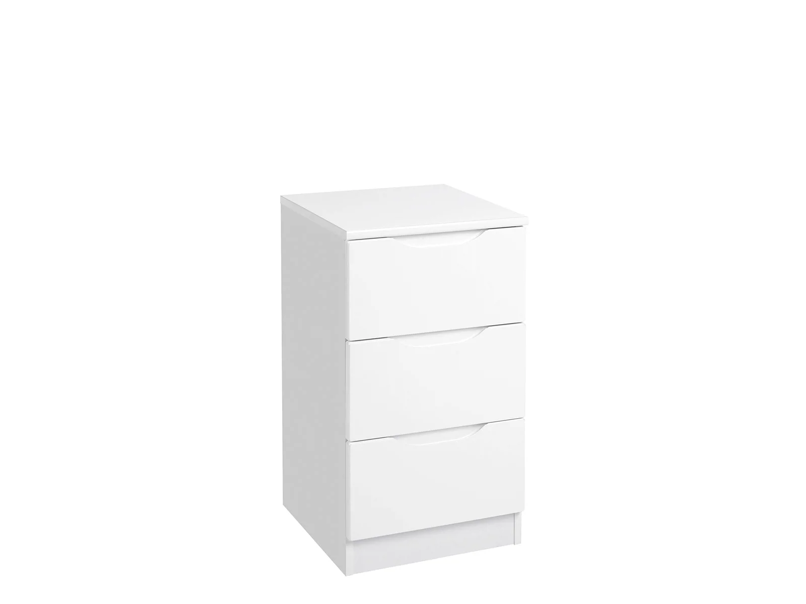 White gloss 3 2024 drawer chest