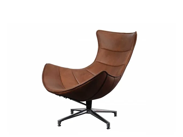 COSTELLO CHAIR BROWN LEATHER