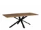 150CM SPIDER LEG DINING TABLE IN CHARCOAL OILED FINISH