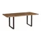 150CM U LEG DINING TABLE IN CHARCOAL OILED FINISH