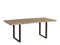 150CM U LEG DINING TABLE IN GREY OILED FINISH