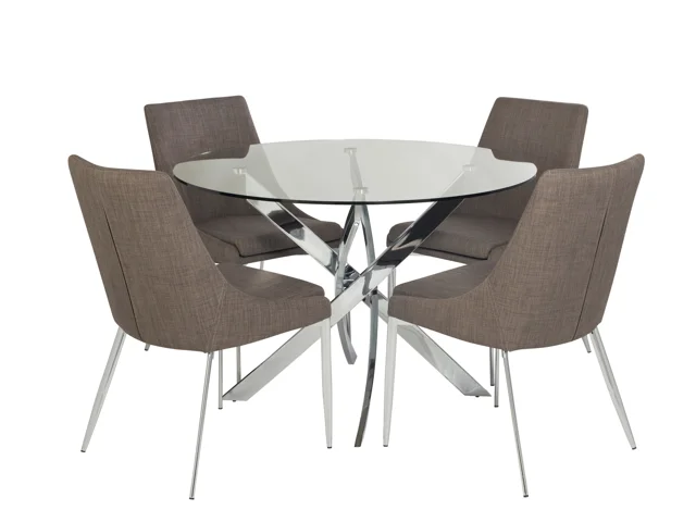 ROUND DINING TABLE & 4 JUPITER CHAIRS