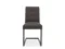 DARK GREY FABRIC CANTILEVER CHAIR