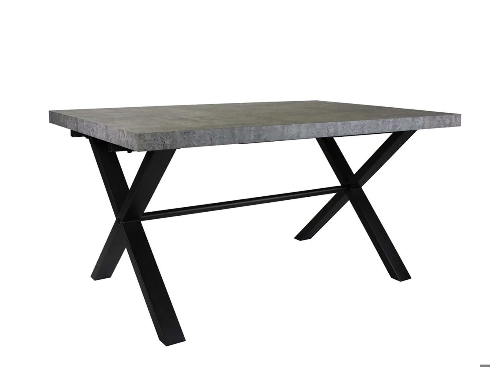 190Cm Dining Table Stone Effect