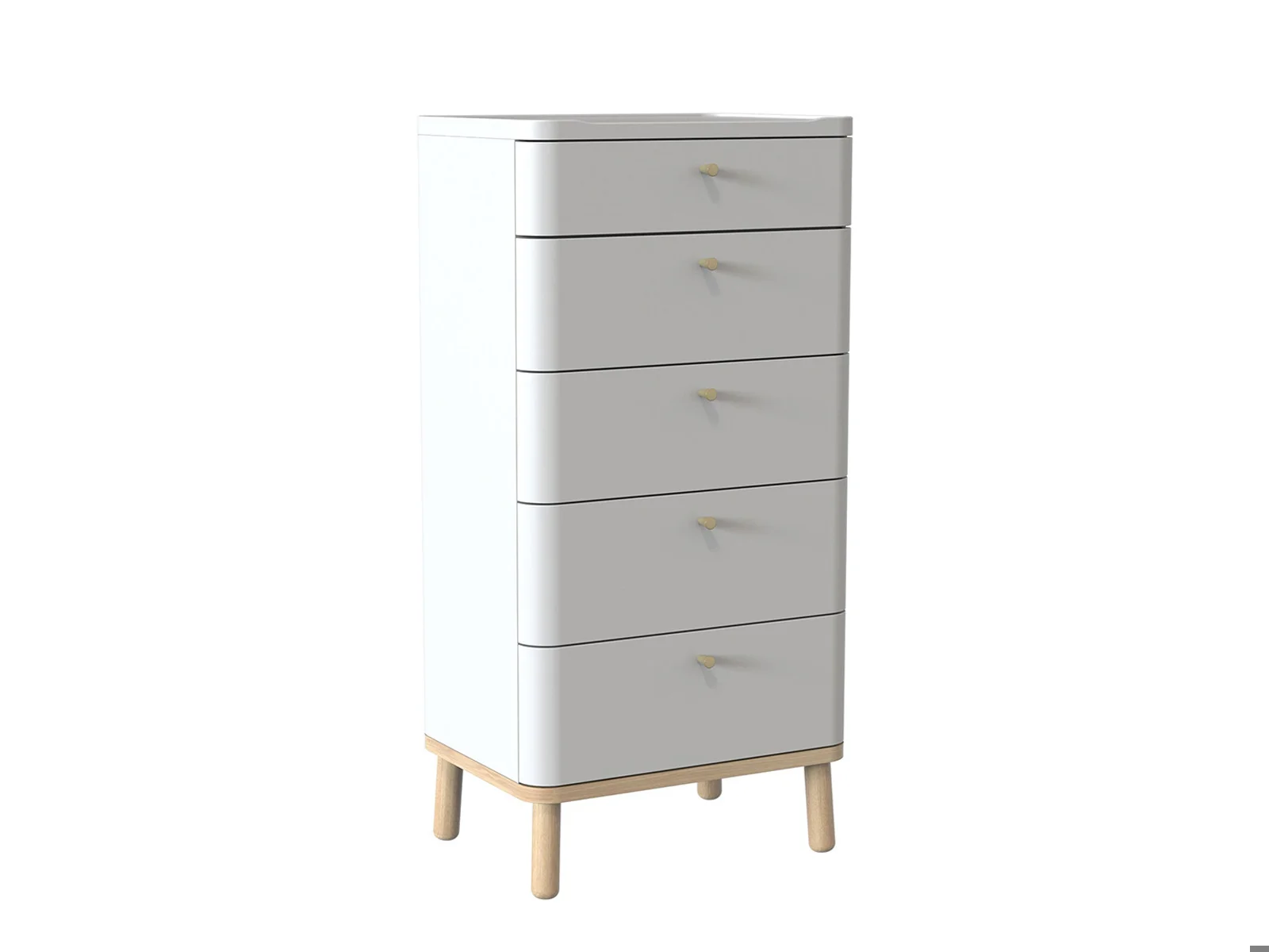 Tall Chest Of 5 Drawers