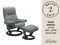 MEDIUM MAYFAIR RECLINER CHAIR & STOOL CLASSIC BASE