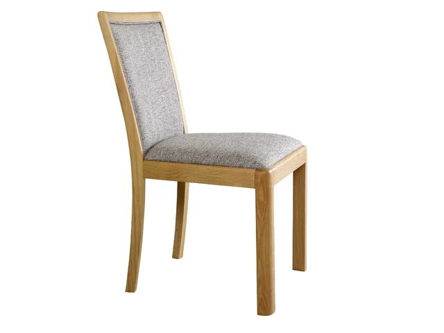 LOW BACK CHAIR (GREY FABRIC)