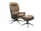 MEDIUM HIGH BACK CHAIR & FOOTSTOOL WITH STAR BASE