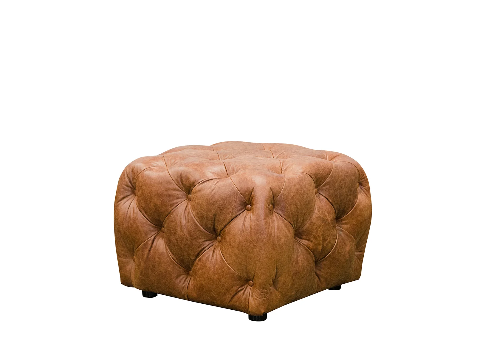 Small Leather Footstool
