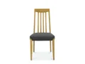 SLAT BACK CHAIR - BLACK GOLD FABRIC SINGLE