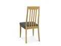 SLAT BACK CHAIR - BLACK GOLD FABRIC SINGLE