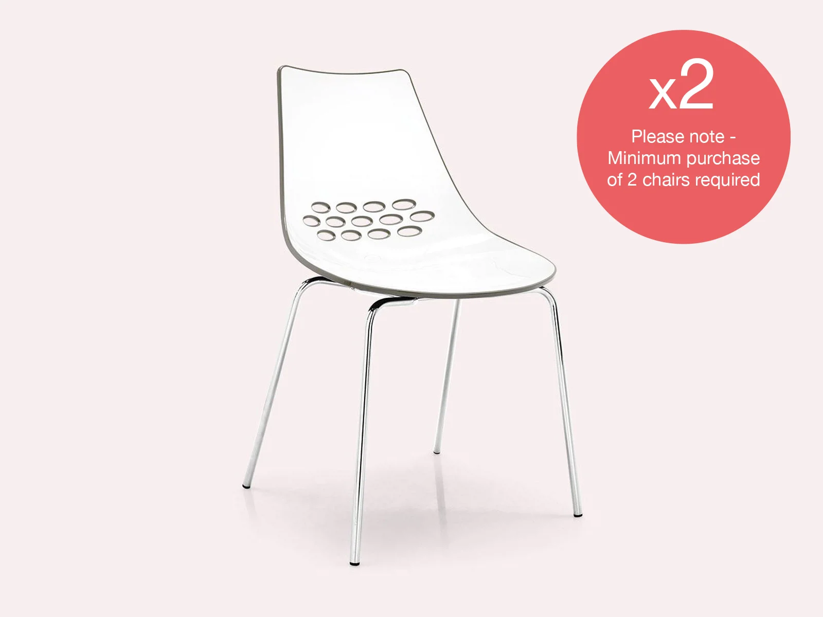 Calligaris Connubia Chairs Jam Chair In White And Taupe | Lucas 