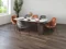 DINING TABLE & 6 ALISHA CHAIRS IN EARTH