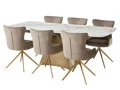 GLENEAGLES DINING TABLE & 6 TAY CHAIRS IN MOCHA