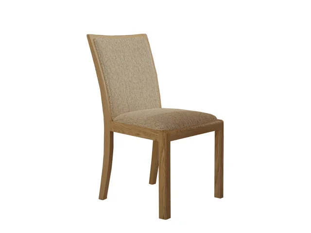 LOW BACK CHAIR (NATURAL FABRIC)