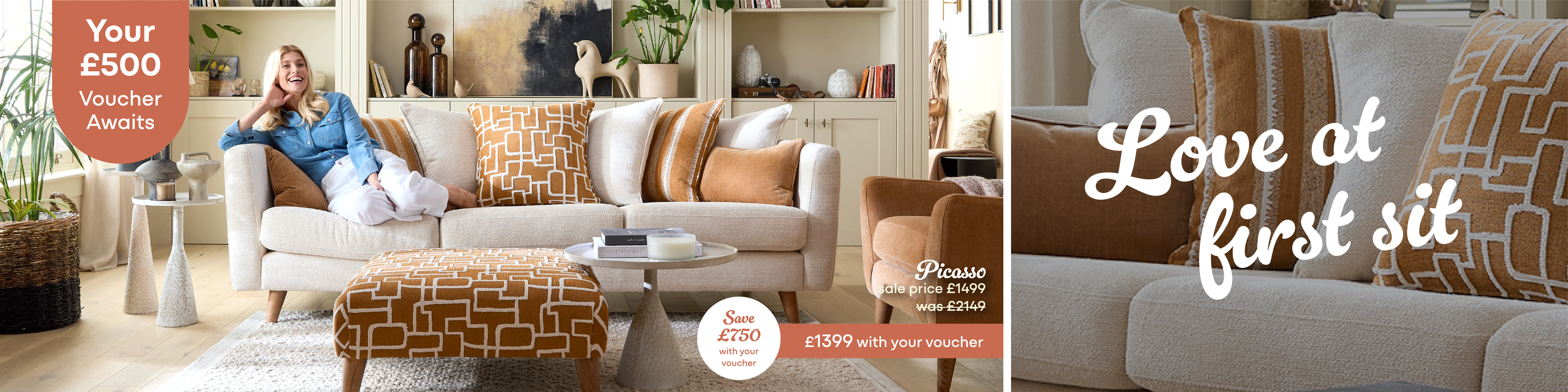Love at first sit Voucher Banners